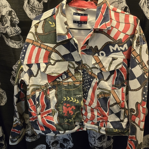 Tommy Jeans Flag Print Jacket - Picture 1 of 7